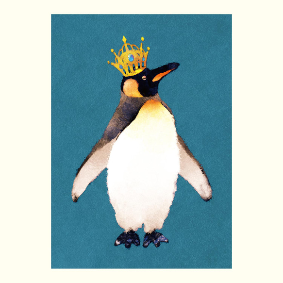 【プチアートフレーム】王様ペンギン 2枚目の画像