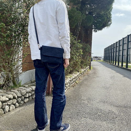 セルビッチ岡山デニムのミニショルダーバッグ/スマホショルダー