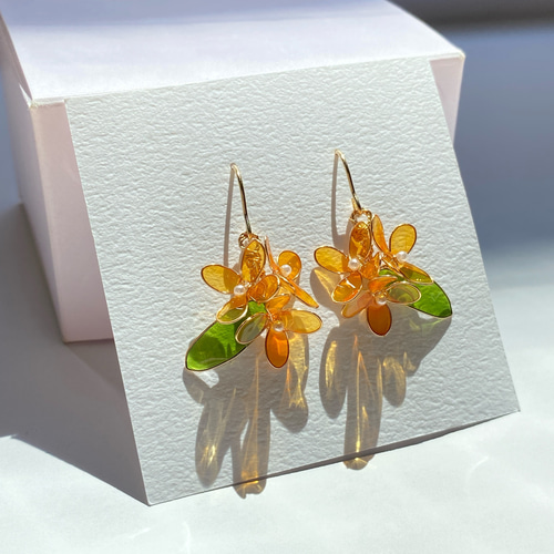 Sparkle-ピンクのホログラム-【ハンドメイド レジンアクセサリー