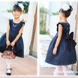 【1位11冠】子供服 型紙 ワンピース フォーマル｜２８wayノースリーブワンピース【Ａ３印刷orカット済み】レシピ付き 12枚目の画像