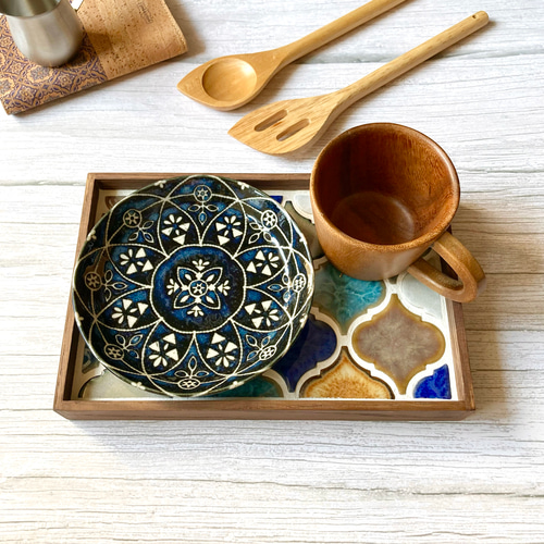 再販8】タイルトレー タイルトレイ （コラベルタイル・マルチMIX色