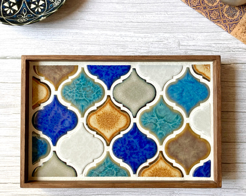 再販8】タイルトレー タイルトレイ （コラベルタイル・マルチMIX色