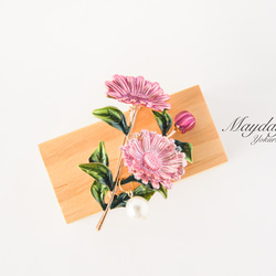 『優雅なブローチシリーズ〜可愛いマーガレットのブローチ』 4枚目の画像