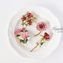 『優雅なブローチシリーズ〜可愛いマーガレットのブローチ』 12枚目の画像