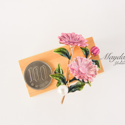 『優雅なブローチシリーズ〜可愛いマーガレットのブローチ』 9枚目の画像