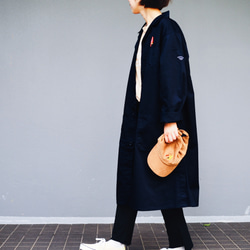 個性的】さをり織りの艶やかカラフルロングコート ノーカラー コート