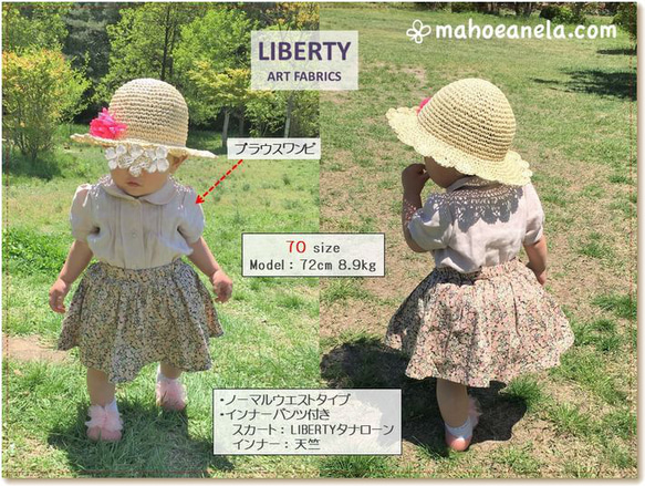 スカート 型紙 子供服 子供 女の子 パターン｜５wayボリュームミニスカート【Ａ３印刷型紙】※作り方レシピ付き 16枚目の画像