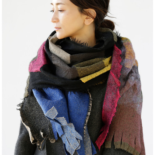 〇ウール100% アースカラーの ネックウォーマー〇