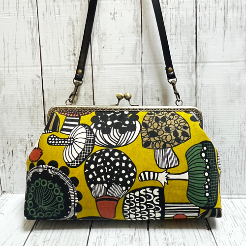 ハンドメイド　大きながま口バッグ　#56 ハンドメイド 大きながま口バッグ #56 ハンドメイド 大きながま口