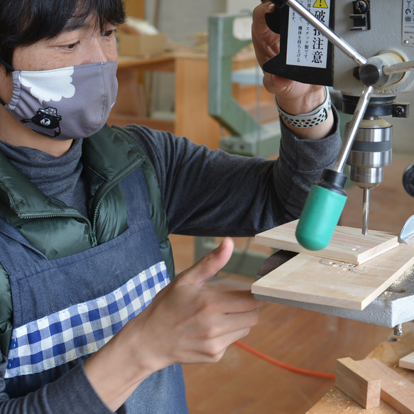 五月人形ono日本の木材で作るかわいい金太郎とクマの贈り物 12枚目の画像