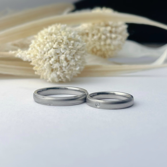 “成對連接未來”結婚戒指結婚戒指姓名刻版新娘禮物&lt;2對價格&gt; 第6張的照片