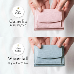 ☆1番人気☆レザー三つ折ミニ財布 スキミング防止機能付き 　【送料無料】(ST-909) 11枚目の画像