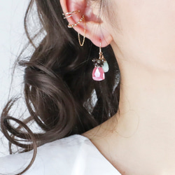 耳環 &amp; 耳環 uccellino [粉色] 第1張的照片