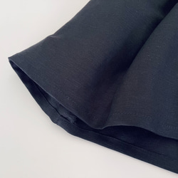 サロペットスカート/ジャンパースカート Cotton Linen Black 12枚目の画像