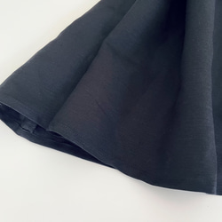 サロペットスカート/ジャンパースカート Cotton Linen Black 13枚目の画像