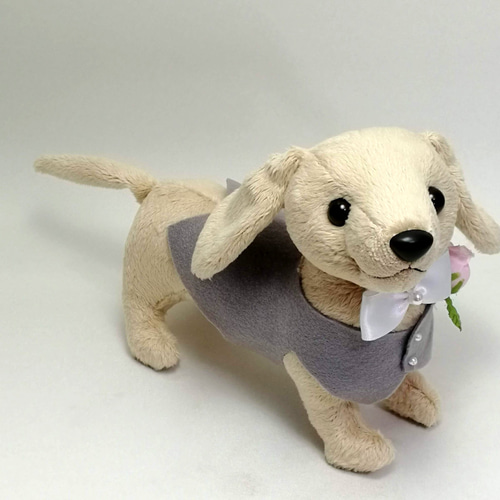 うちの子刺繍 オーダーメイド ミニチュアダックス 丸額小 （うち