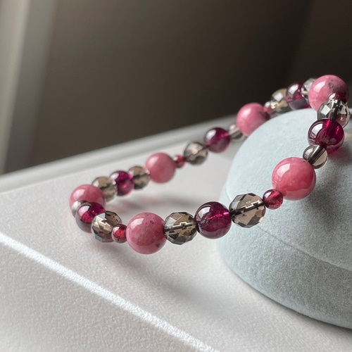 ロードナイト スモーキークォーツ ワインレッドガーネット  