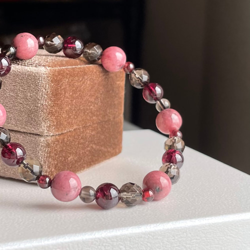 ロードナイト スモーキークォーツ ワインレッドガーネット  