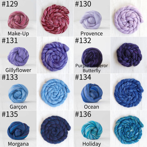 IH6】全154色！イタリア製チャンキーニットの鎖編みマフラー【オーダー