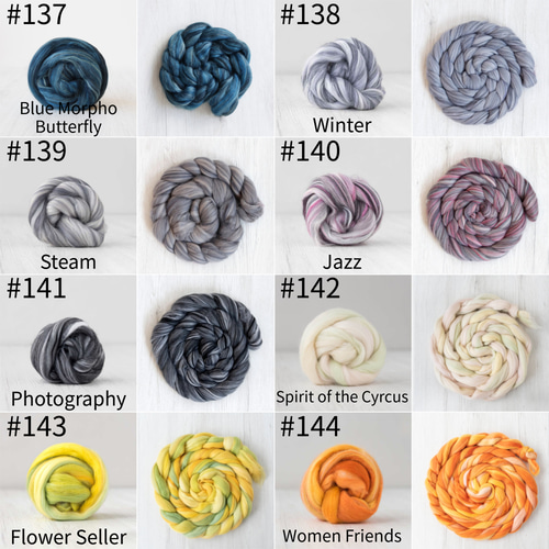 IH6】全154色！イタリア製チャンキーニットの鎖編みマフラー【オーダー