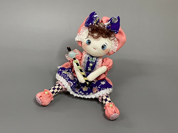 【キット】文化人形のあんずちゃん【古布】 3枚目の画像