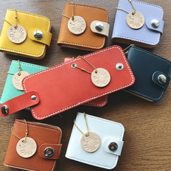 レザーの携帯ミニフォトケース 5枚目の画像