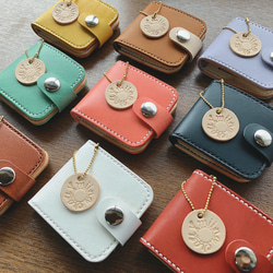 レザーの携帯ミニフォトケース 3枚目の画像