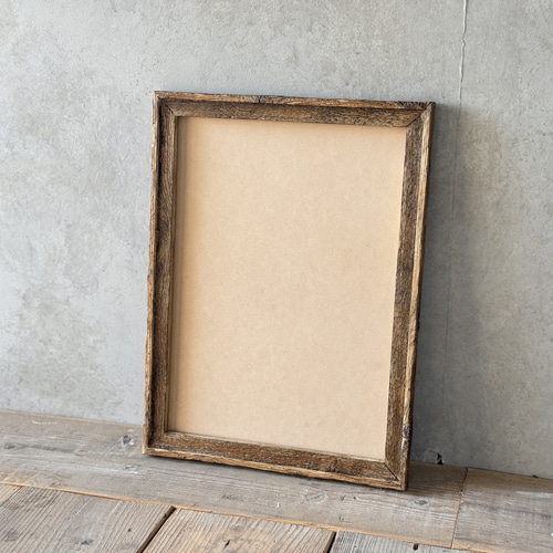 A3 古材額縁】古材フレーム A3 額縁 鏡 ガラス ミラー フレーム 額
