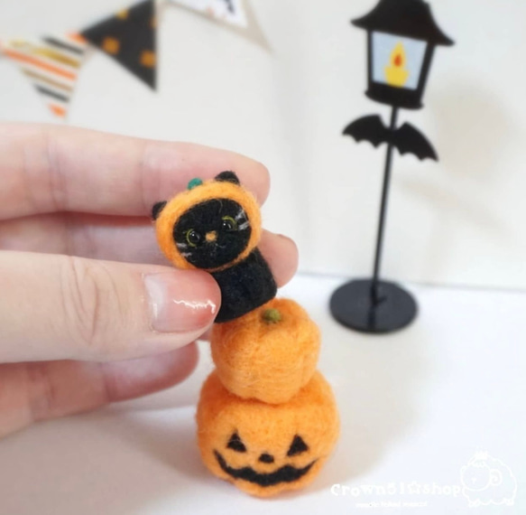 受注制作(ハロウィン)オバケinおばけカボチャ② 7枚目の画像