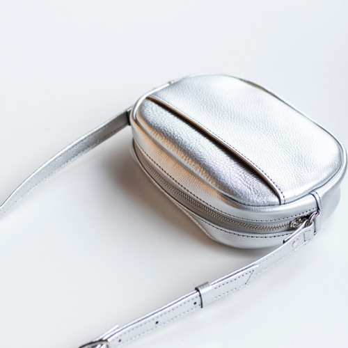 本革 ミニショルダーバッグ オーバル型 レディース クリスマス