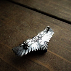 【接單生產】銀滴Furufuru-貓頭鷹胸針-/SV925 第4張的照片