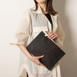 オールレザー A4サイズ ファイル 本革 文房具 ステーショナリー HAK032 6枚目の画像