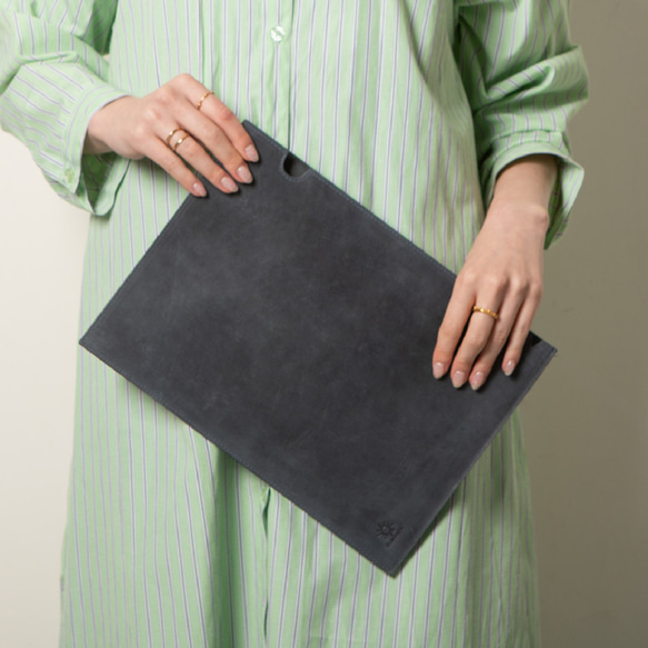 オールレザー A4サイズ ファイル 本革 文房具 ステーショナリー HAK032 2枚目の画像