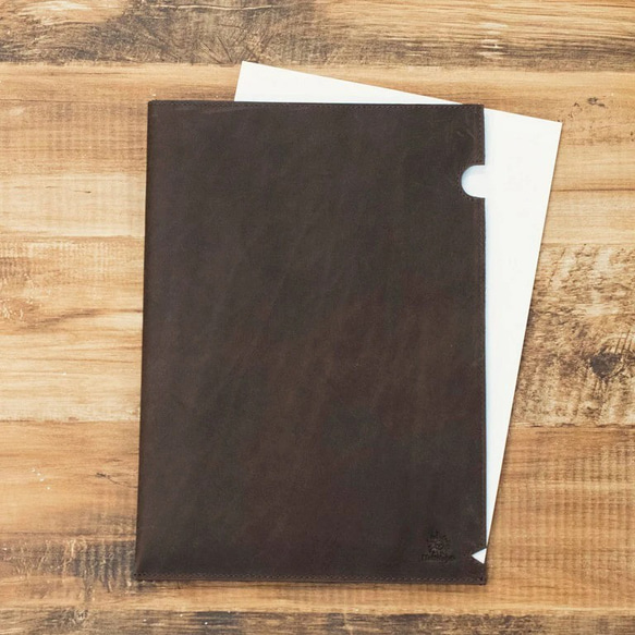 オールレザー A4サイズ ファイル 本革 文房具 ステーショナリー HAK032 13枚目の画像