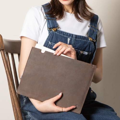 オールレザー A4サイズ ファイル 本革 文房具 ステーショナリー