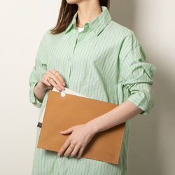 オールレザー A4サイズ ファイル 本革 文房具 ステーショナリー HAK032 1枚目の画像