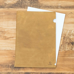 オールレザー A4サイズ ファイル 本革 文房具 ステーショナリー HAK032 14枚目の画像