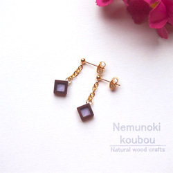Timber Earrings 〜Japonaise〜「菫（Sumire）」 第1張的照片