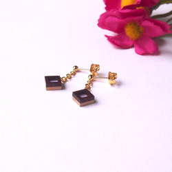 Timber Earrings 〜Japonaise〜「菫（Sumire）」 第2張的照片