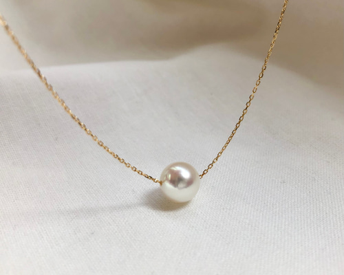 あこや真珠 スルーネックレス K18 ネックレス・ペンダント