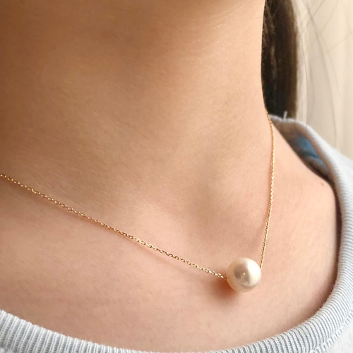 あこや真珠 スルーネックレス K18 ネックレス・ペンダント