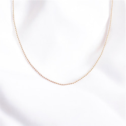 送料無料【14kgf】流星群ネックレス ボールチェーン（40cm）シンプル　華奢　ゴールド　レディース　メンズ 6枚目の画像