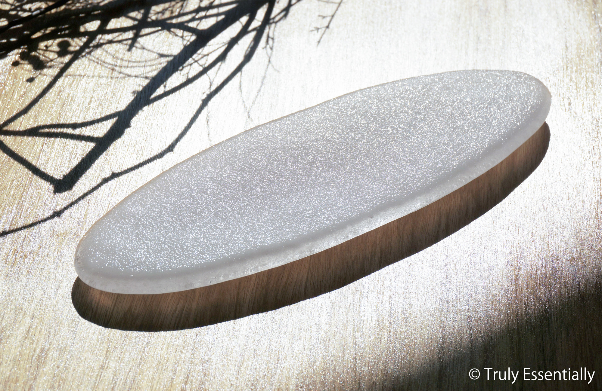 無色透明ガラスのインテリアトレイ -「 KAZEの肌 」● 27cm