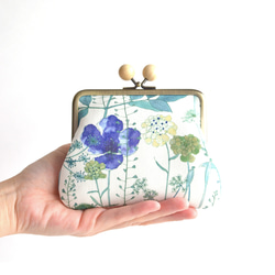 Kiss lock purse (M) - Liberty "Irma" Blue [089] 第1張的照片