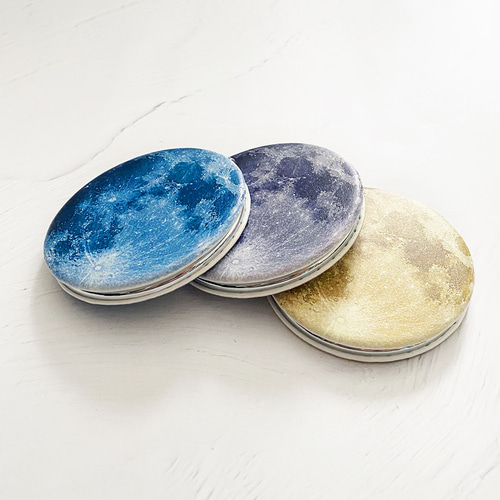 満月 -THE MOON- 折りたたみコンパクトミラー 手鏡 手鏡 LALA