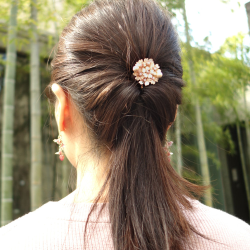 さくらのポニーフック ヘアフック ヘアカフ マニキュアフラワー ポニー