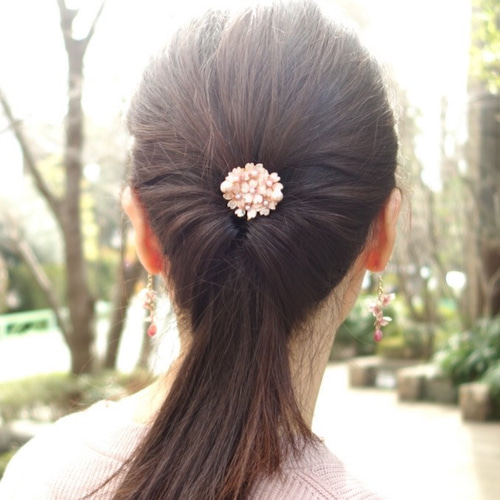さくらのポニーフック ヘアフック ヘアカフ マニキュアフラワー ポニー