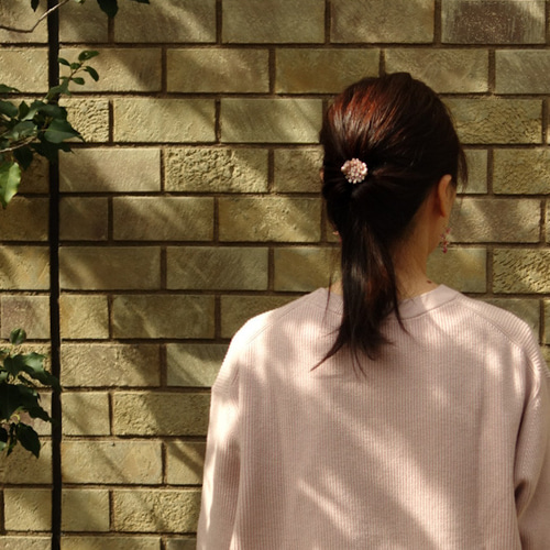 さくらのポニーフック ヘアフック ヘアカフ マニキュアフラワー ポニー