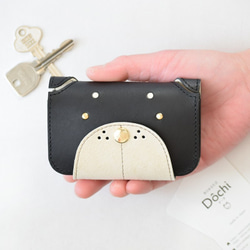 お犬ページ　coach キーケース　新品未使用 本革 犬型カードも入るスマートキーケース koroビッグ+