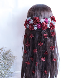 ボルドー ヘッドドレス（ウェディング） のおすすめ人気通販